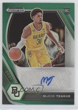 2021-22 Panini Prizm Draft Picks Green MaCio Teague #DP-MCT Auto a0s