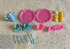 Barbie Hostess Set with Tea Cart 7348 Vintage Food Accessories 90s Replacement