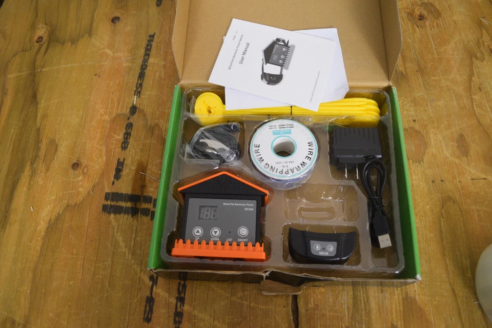 Sistema de Valla Electrónica para Mascotas con Cable Impermeable Recargable Collar Beep Shock Nuevo Foto 2 de 4