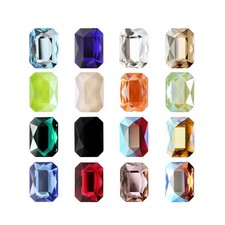 Swarovski Crystals 2602 Emerald Cut Flat Back Rhinestones - Nail Art, DIY