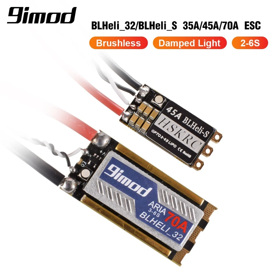 9imod 35A/45A/70A Brushless ESC 2-6S Lipo für RC FPV Racing Drohne Quadcopter - Bild 3 von 4