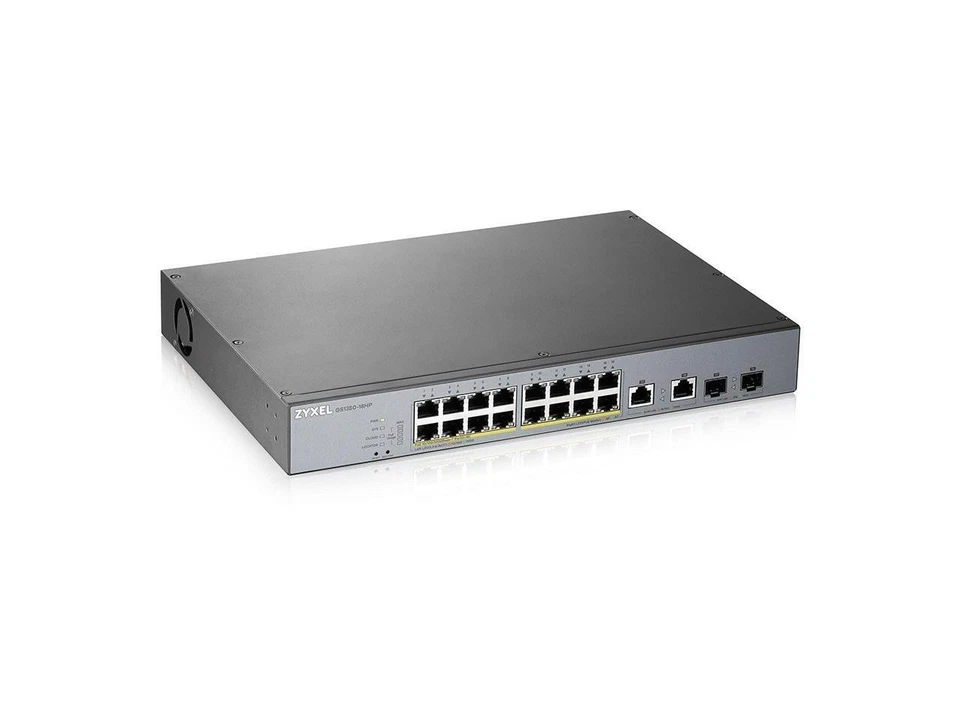 ZyXEL GS1350-18HP 16-Port Gigabit Smart Nebula Cloud Managed PoE Switch, 16 PoE+ - Image 2 of 4