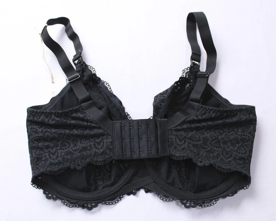 Bravissimo Women's Non-Padded Stretch Lace Millie Nursing Bra EH6 Black 30J NWT - Image 3 of 3