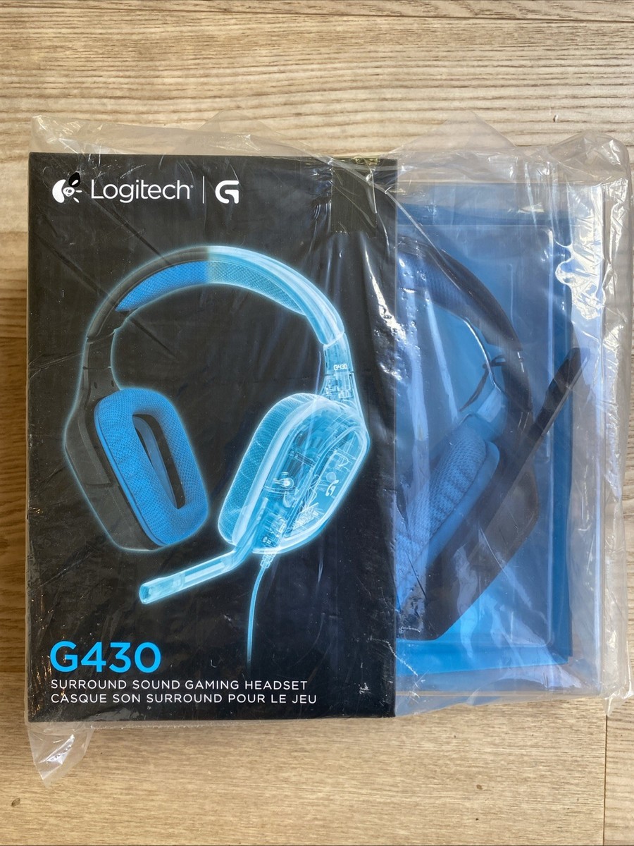 Logitech G430 Black/Blue Over the Ear Gaming Headset for sale
