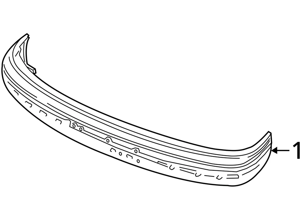 Front Bumper From 8501 GVW Chrome With Turbo Fits 93-97 FORD F250 PICKUP 647802 - Imagem 4 de 4