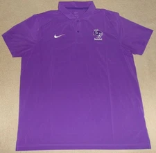 Team-Issued NIKE Dri-Fit NIAGARA PURPLE EAGLES Basketball POLO/Golf SHIRT XL