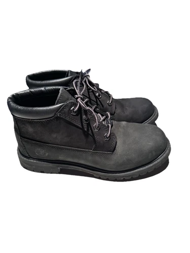 Stivali Timberland donna 8 scarpe in pelle nere stringate alla caviglia abbigliamento da lavoro escursionismo