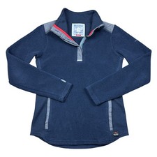 New Balance NB990 Polartec Fleece Pullover Navy Blue Womens Small Made in USA