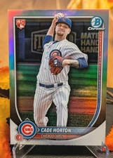 2025 Bowman Chrome Cade Horton Red RC Variation Rookie #10 Cubs ROY?