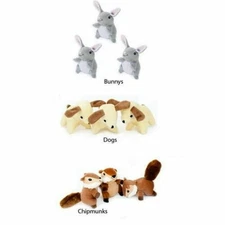 ZIPPYPAWS Zippy Miniz 3-Pack Monkeys