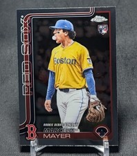 Marcelo Mayer Rookie RC 2025 Topps Chrome Update Card #USC117 Boston Red Sox. rookie card picture