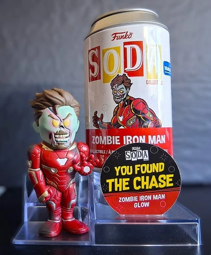 CHASE Zombie Iron Man Funko Soda Marvel What If? with Soda Stand & Hard Case