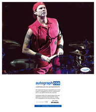 Chad Smith ‘Red Hot Chili Peppers’ Band Drummer Signed 8x10 Photo ACOA RHCP