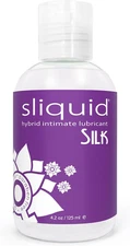 Sliquid Silk Intimate Lubricant, Silicone & Water-Based Lube for Women & Men, Hy