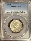 PCGS 1948-D Washington Quarter MS65 SILVER