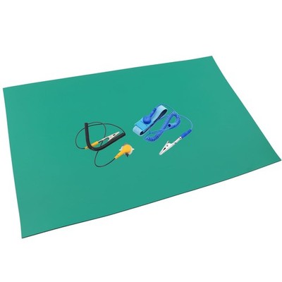 MEETOOT Temperature Resistant Anti Static Desk Mat Rubber Soldering Mat Groun...