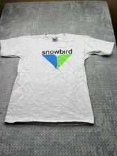 Snowbird Ski Snowboard Utah Shirt Size Large Outdoors Snow 90s Grey