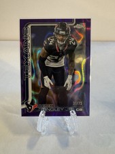 2025 Topps Chrome - Derek Stingley Jr #116 Purple Lava Refractor /75 (M)
