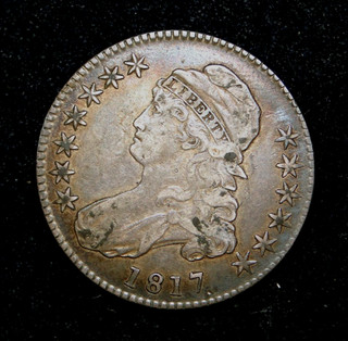1817 CAPPED BUST HALF DOLLAR OLD U.S. TYPE COIN