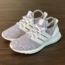 Mens Size 8 adidas UltraBoost 4.0 Shoes White Multicolor Running Athletic 2018