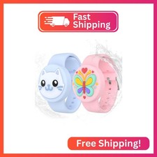 Waterproof Airtag Bracelets for Kids - 2 Pack Soft Silicone Hidden Airtag Wris