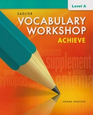 Vocabulary Workshop Achieve Level A Grade 6 - paperback Sadlier