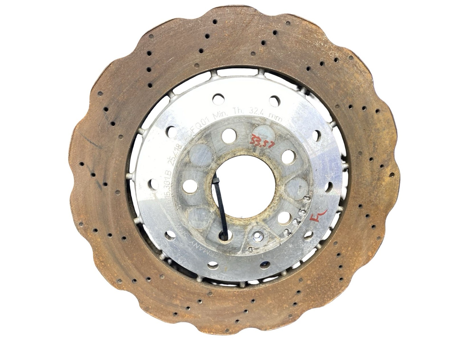 2017-2023 AUDI R8 V10 4S RWS OEM RWD 5.2L FRONT REAR LEFT RIGHT BRAKE ROTOR SET