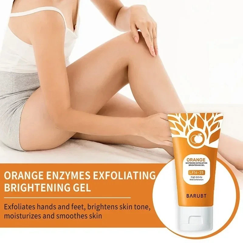 GMEELAN Orange Enzymes Exfoliating Brightening Gel Scrub Face Body Acne Skin 50g - Image 2 of 4