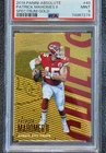 2018 Panini Absolute Spectrum Gold Patrick Mahomes II #49 PSA 9 MINT 2l4