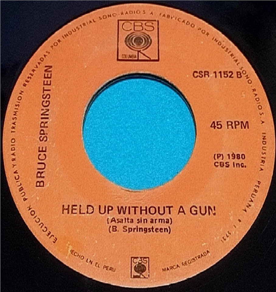 BRUCE SPRINGSTEEN "Hungry Heart" 1980, MADE IN PERU (SPANISH TITLES) 7" (VG+/EX) - Image 4 of 4