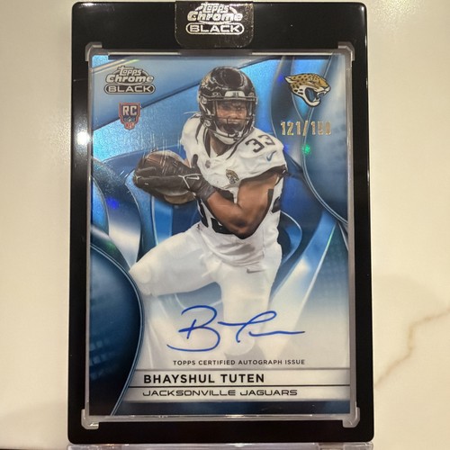 Topps 2025 Chrome Black Bhayshul Tuten Jaguars RC Auto #RAW-BT 121/150