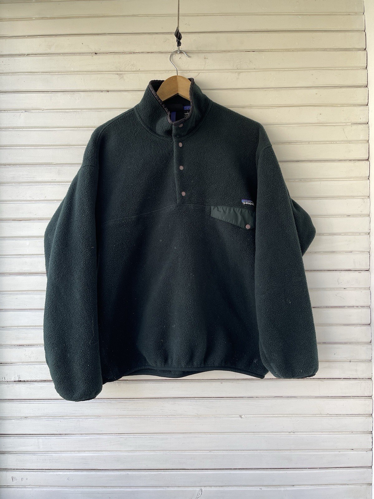 ARC'TERYX Pullover Vintage Patagonia Uomo Synchilla Snap T Pile Avena Erica Taglia L