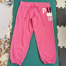 Vintage Y2K Pink VS LOVE PINK 1986 Sweatpants 3/4 Length Ankle Lounge S Logo