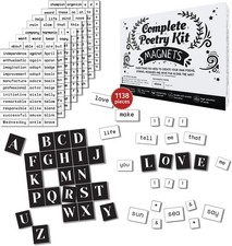 1138 PCS Complete Poetry Magnets Kit, Word Magnet for Fridge, Magne... Fast Ship