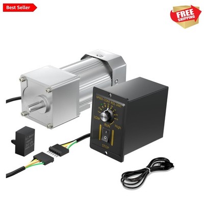 300W 110V Variable Speed Gear Motor, Durable Alloy Steel for Reliability