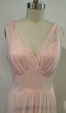 Vintage Vanity Fair 1960s nightdress-nightgown-Nylon-Pink Size 38