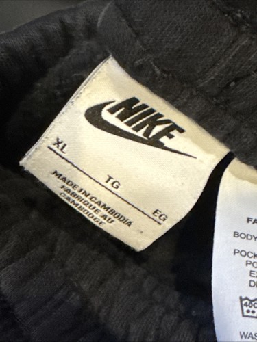 Nike Boys Teen Youth XL Black Drawstring Sweatpants - Picture 4 of 5