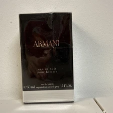Eau de Nuit by Armani Men 1.7 oz  50 ml Eau de Toilette Spray Open Box