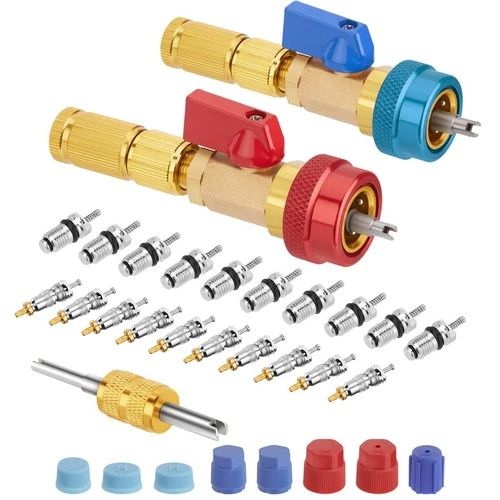 High Low Pressure Valve Core Remover Tools Kit for Refrigerant Air Conditioner