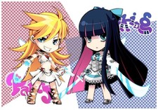 Anime panty and stocking with garterbelt sword gun Playmat Gaming Mat Desk Game