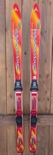 Great DYNASTAR Alpine Snow Skis Measuring 51" Long 130 cm ORANGE Finish