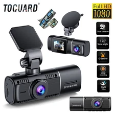 TOGUARD Dual Dash Cam 1080P+1080P Front & Inside Car Driving Camera Dash Camera