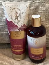 Bath  Body Works Aromatherapy VANILLA  NUTMEG Body Cream  Wash/Foam Bath