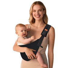 Baby Sling Carrier, Baby Carrier Newborn to Toddler with Adjustable Strap, Non-S