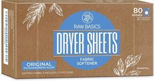 Dryer Sheets 80 Loads Fabric Softener Strips Static Guard Non Toxic Scented