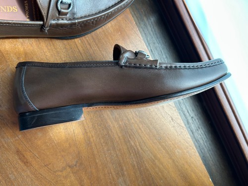 Allen Edmonds Men's Verona II Brown Leather Horsebit Loafers 9EEE (3E)wide Italy - Picture 10 of 23
