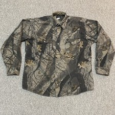 Vintage Codet Realtree Camo Shirt Men's L or XL Chamois Work Shirt Made in USA