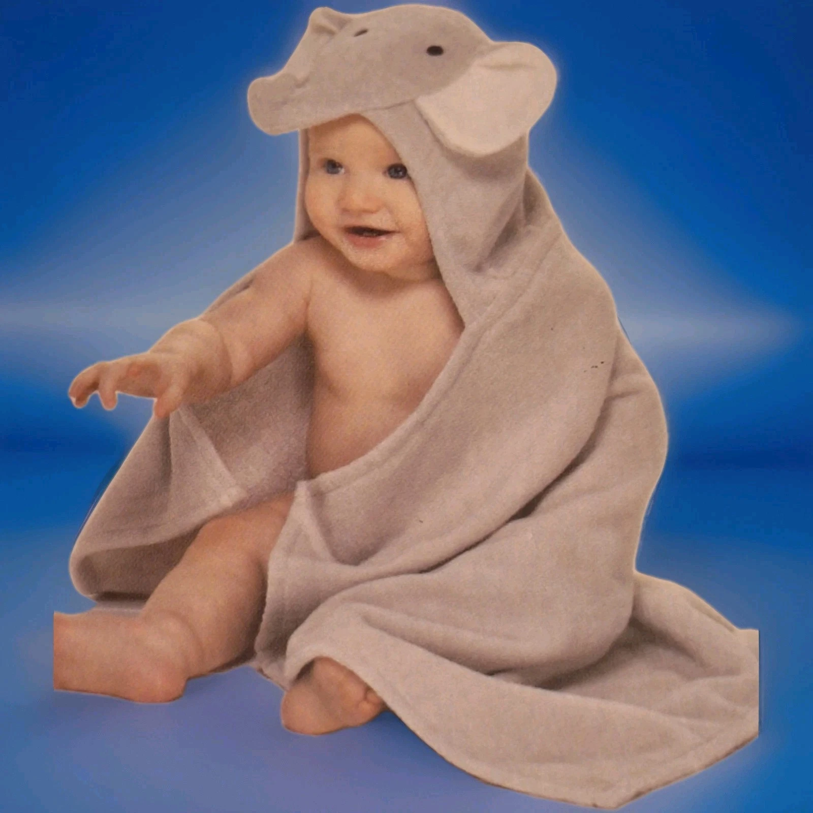 Elegant Baby Bath Wrap Hooded Unicorn Theme Pink 31x23 Newborn -24Mo NEW