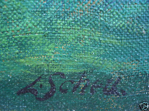 Leonard Scheu, Laguna Beach CA SIGNED OIL LISTED CALIFORNIA CA Calif. COLORISM - Picture 3 of 4