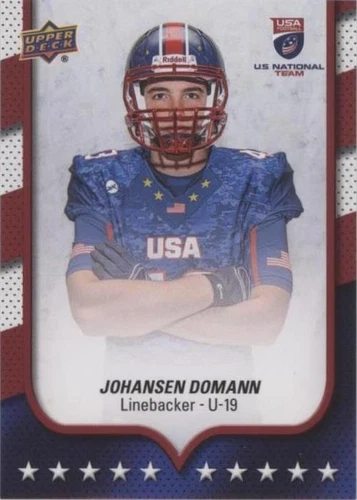 2016 Upper Deck USA Football Johansen Domann #43